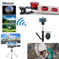 iBank(R)Selfie Stick + Bluetooth Shutter + Tripod + Fisheyes